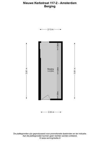 Floorplan - Nieuwe Kerkstraat 117-2, 1018 VJ Amsterdam